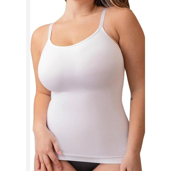 NWT Empetua Shapermint Scoop Neck Cami Size White Shapewear Adjustable - Picture 1 of 6